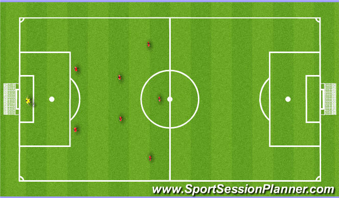 Football/Soccer Session Plan Drill (Colour): 8v8 Game