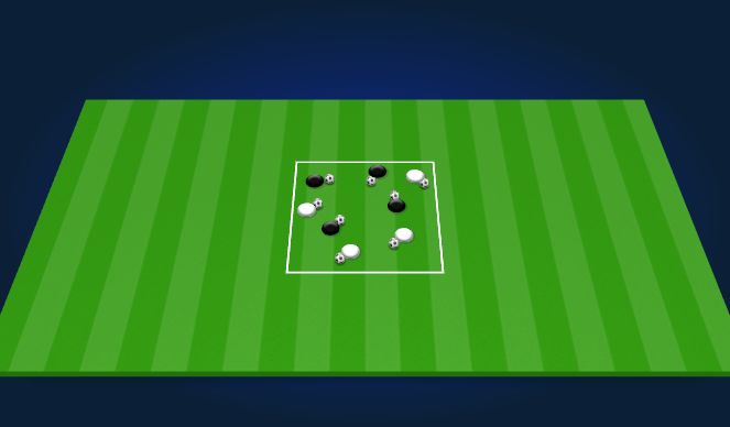 Football/Soccer Session Plan Drill (Colour): Ball mastery