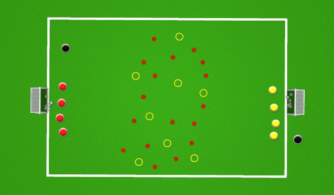 Football/Soccer Session Plan Drill (Colour): Jungle