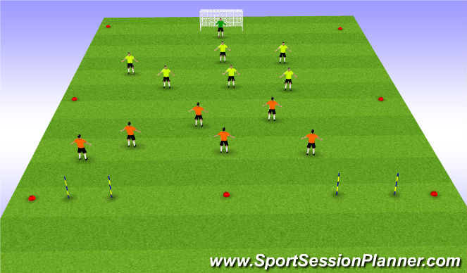 Football/Soccer Session Plan Drill (Colour): The Game