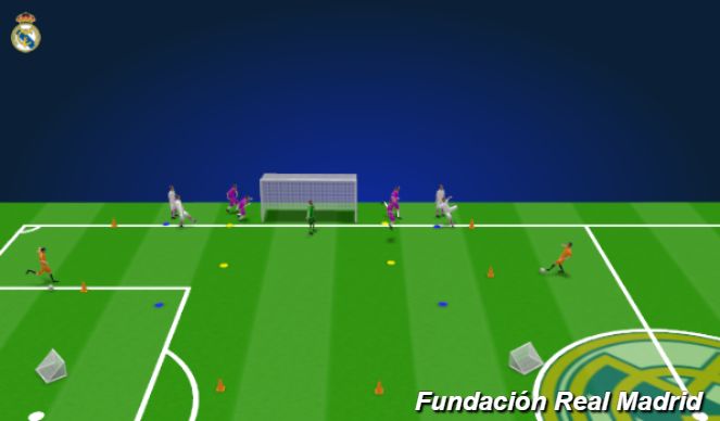 Football/Soccer Session Plan Drill (Colour): TASK 5: DEFEND MY BOX