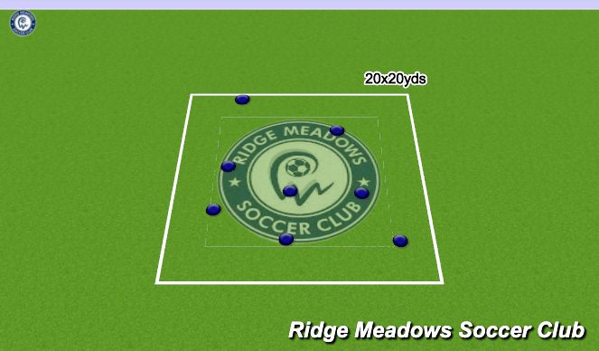 Football/Soccer Session Plan Drill (Colour): Tag