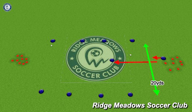 Football/Soccer Session Plan Drill (Colour): Activity #1