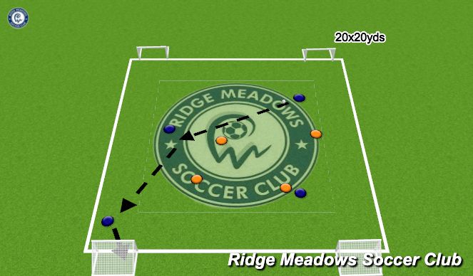 Football/Soccer Session Plan Drill (Colour): Activity #2