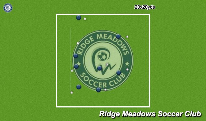 Football/Soccer Session Plan Drill (Colour): Tag