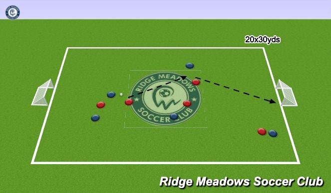 Football/Soccer Session Plan Drill (Colour): Match Play