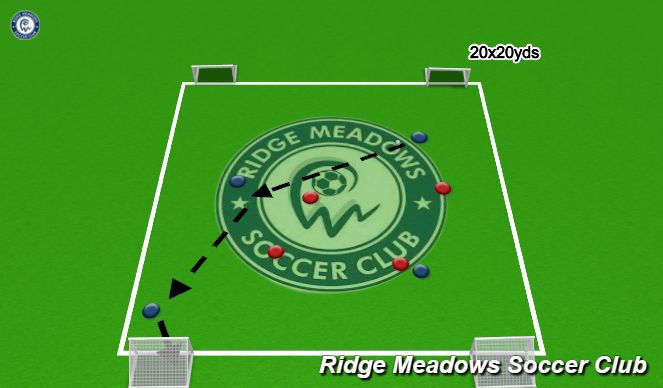 Football/Soccer Session Plan Drill (Colour): Activity #1