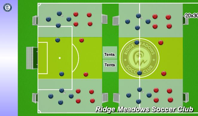 Football/Soccer Session Plan Drill (Colour): Jamboree
