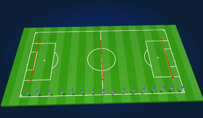 Football/Soccer Session Plan Drill (Colour): Warm-up