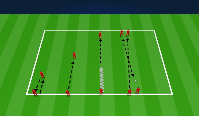 Football/Soccer Session Plan Drill (Colour): Warm Up