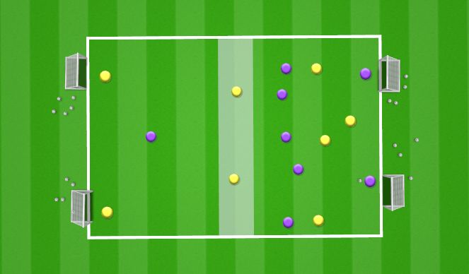 Football/Soccer Session Plan Drill (Colour): Possession