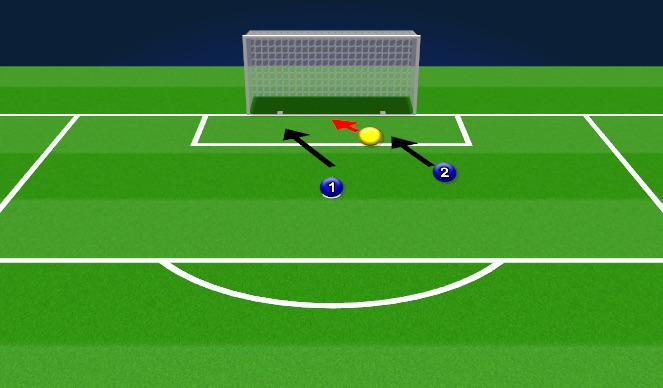 Football/Soccer Session Plan Drill (Colour): Diving Warmup - drop, dive, in line, service
