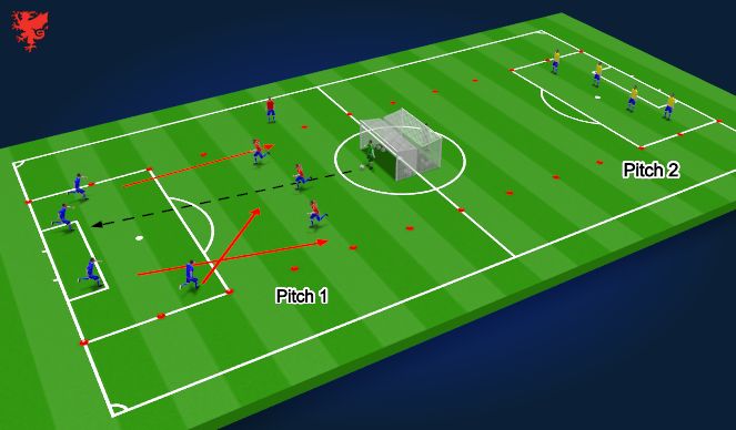 Football/Soccer Session Plan Drill (Colour): General 01