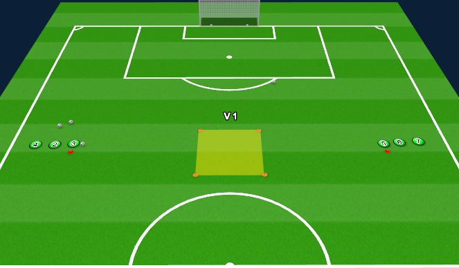Football/Soccer Session Plan Drill (Colour): Variante 1