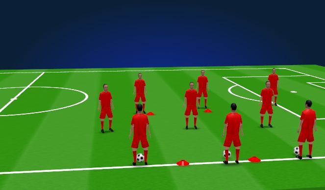 Football/Soccer Session Plan Drill (Colour): Animation 1