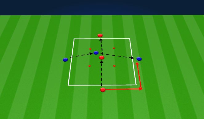 Football/Soccer Session Plan Drill (Colour): Passing practice