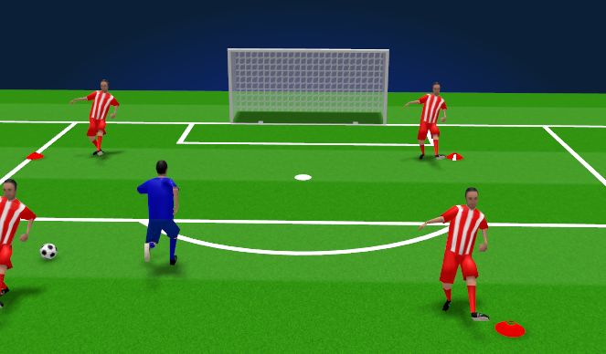 Football/Soccer Session Plan Drill (Colour): Screen 1