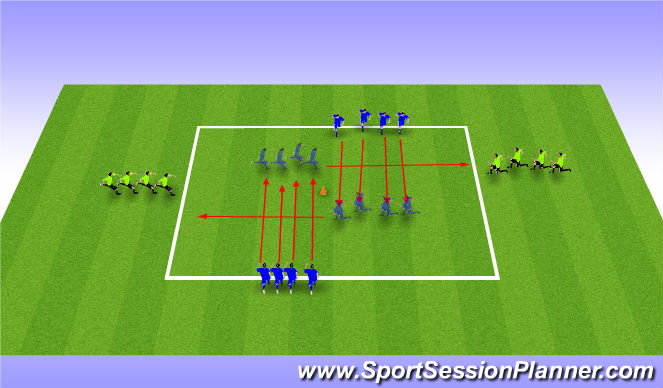 Football/Soccer Session Plan Drill (Colour): Bruyninckx Awareness Warmup