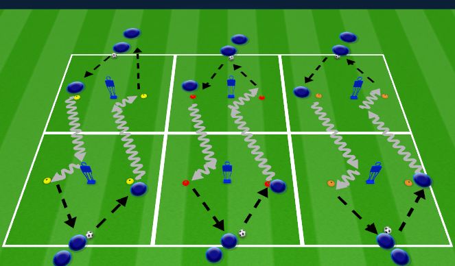 Football/Soccer Session Plan Drill (Colour): Screen 1