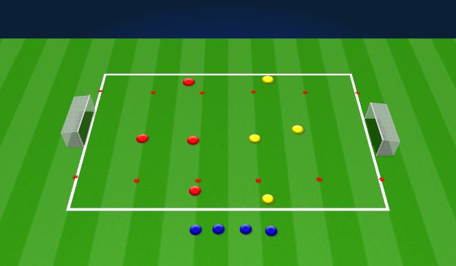 Football/Soccer Session Plan Drill (Colour): Conditioned Game