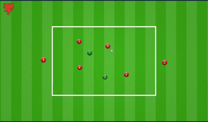 Football/Soccer Session Plan Drill (Colour): Skill practice - 10-15 mins