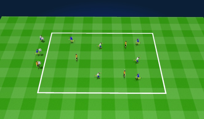 Football/Soccer Session Plan Drill (Colour): Team Tag Colors