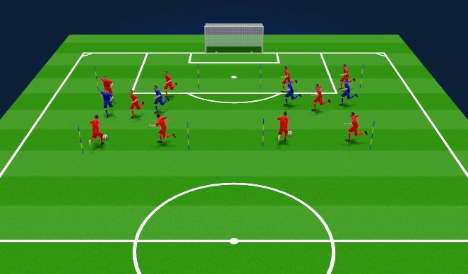 Football/Soccer Session Plan Drill (Colour): Animation 1