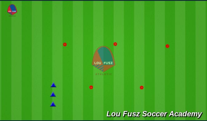 Football/Soccer Session Plan Drill (Colour): W Pattern Warmup