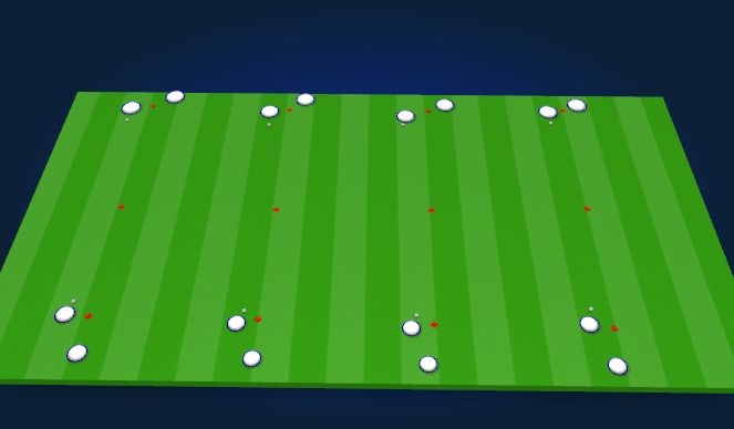 Football/Soccer Session Plan Drill (Colour): Dynamic warm up (with a ball)