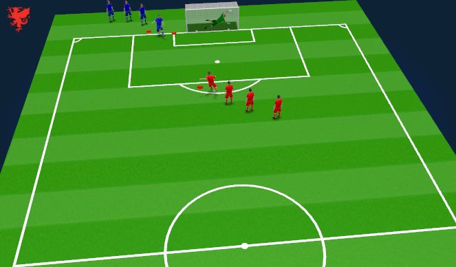 Football/Soccer Session Plan Drill (Colour): Techinical