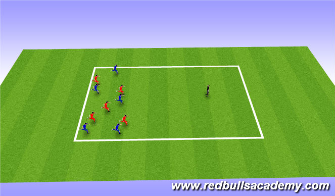 Football/Soccer Session Plan Drill (Colour): Red light Greenlight