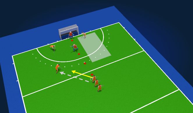 Hockey Session Plan Drill (Colour): Screen 1
