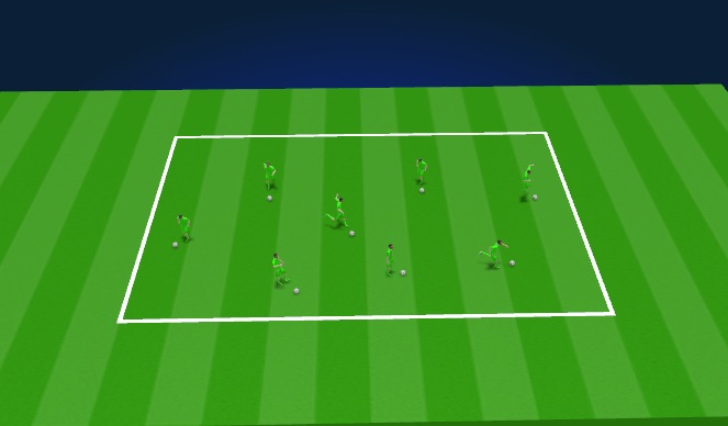 Football/Soccer Session Plan Drill (Colour): Practice 1 - Tag Game