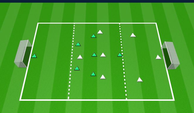 Football/Soccer Session Plan Drill (Colour): SSG