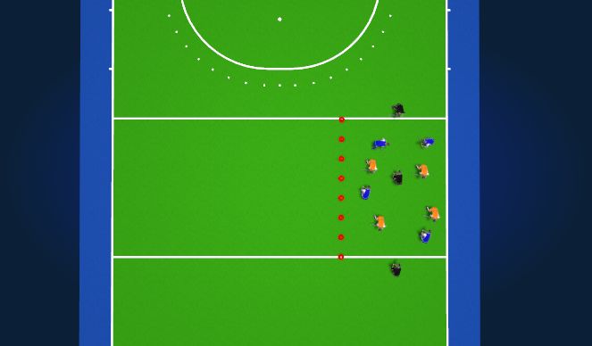 Hockey Session Plan Drill (Colour): Screen 1