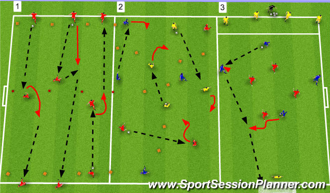 Football/Soccer Session Plan Drill (Colour): Screen 1