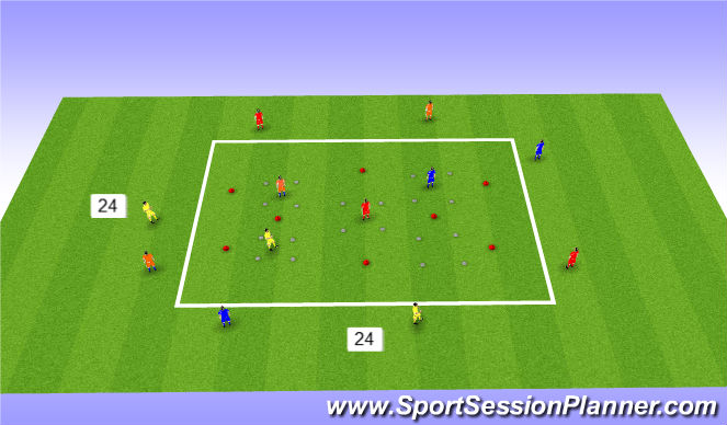Football/Soccer Session Plan Drill (Colour): Screen 1