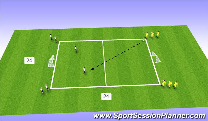 Football/Soccer Session Plan Drill (Colour): Screen 3