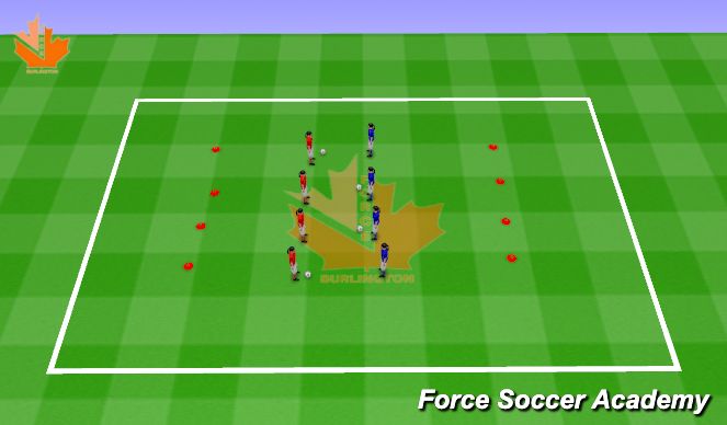 Football/Soccer Session Plan Drill (Colour): Physical Literacy