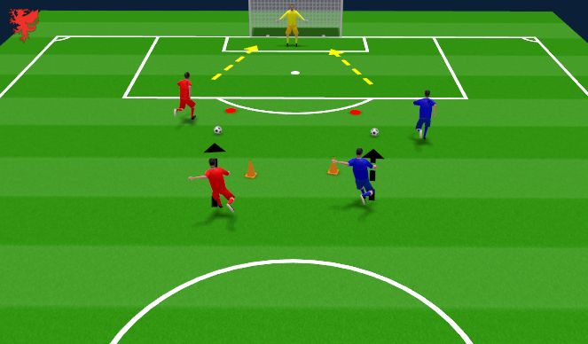 Football/Soccer Session Plan Drill (Colour): Screen 1