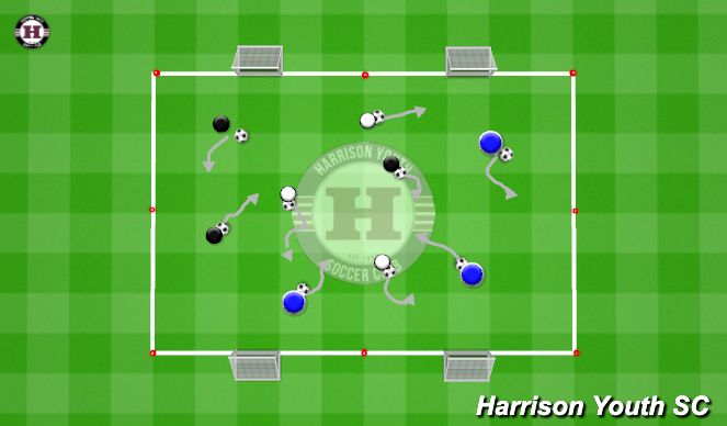 Football/Soccer Session Plan Drill (Colour): Foundational Warm Up