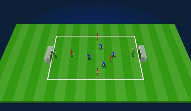 Football/Soccer Session Plan Drill (Colour): Small Sided Game
