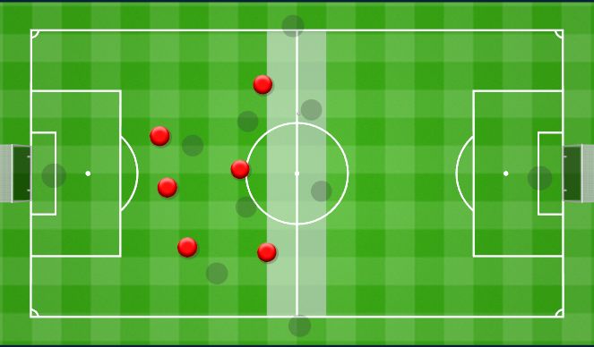 Football/Soccer Session Plan Drill (Colour): 6v6+2 Quick Change from D-A. Szybkie Przejście z O-A.