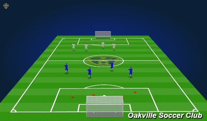 Football/Soccer Session Plan Drill (Colour): Tag without hands