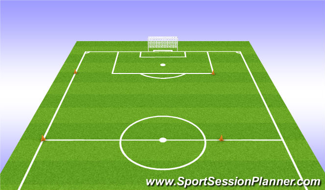 Football/Soccer Session Plan Drill (Colour): Half Gassers