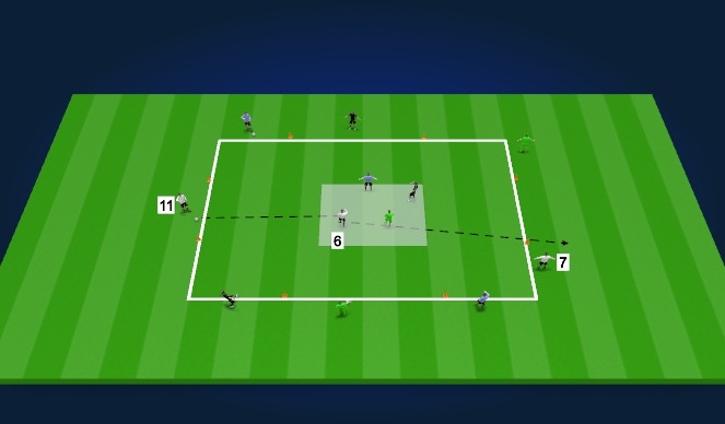 Football/Soccer Session Plan Drill (Colour): RJ - Technical passing and receiving