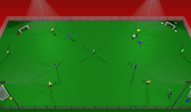 Football/Soccer Session Plan Drill (Colour): Screen 1