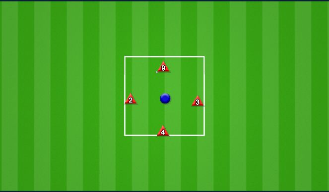 Football/Soccer Session Plan Drill (Colour): Activation Phase 