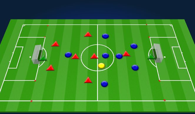 Football/Soccer Session Plan Drill (Colour): Training Game