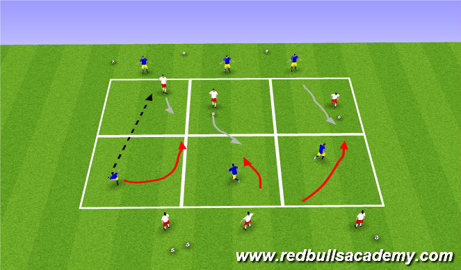 Football/Soccer Session Plan Drill (Colour): Main Theme